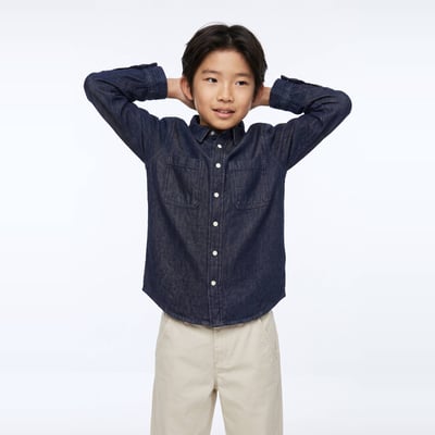 Chemise en jean en coton MONOPRIX