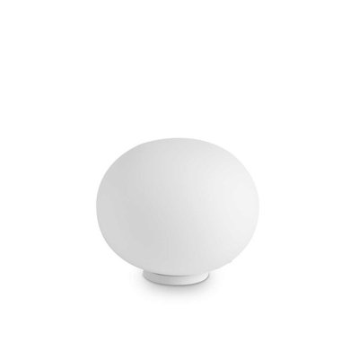 Lampe à poser globe verre soufflé blanc Diam.30 Yoga MILLUMINE