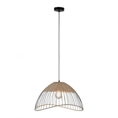 Lustre Fauvette En Rotin Et Métal MILLUMINE
