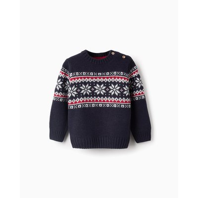 Sweat tricoté, avec jacquard NOËL ZIPPY