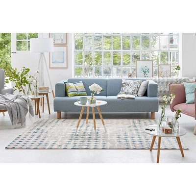 Tapis vintage à relief , VELVET SPOTS ESPRIT