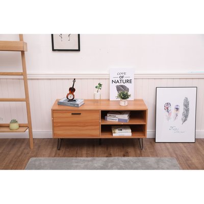Table basse design bois et métal Oleana TOILINUX