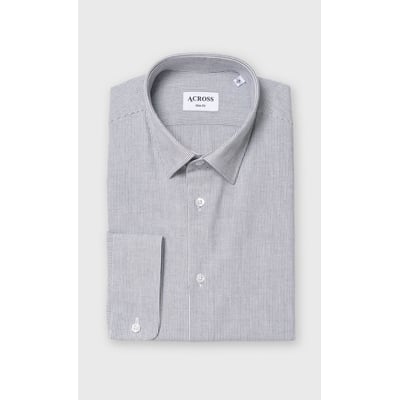 Chemise Slim fit à rayures aspect denim ACROSS