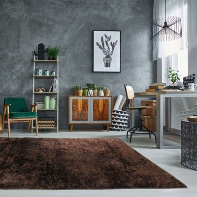 Tapis salon à poils longs soyeux  VIKING THE DECO FACTORY