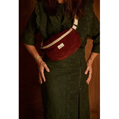 Sac banane en velours, VELOURS GABRIELLE PARIS