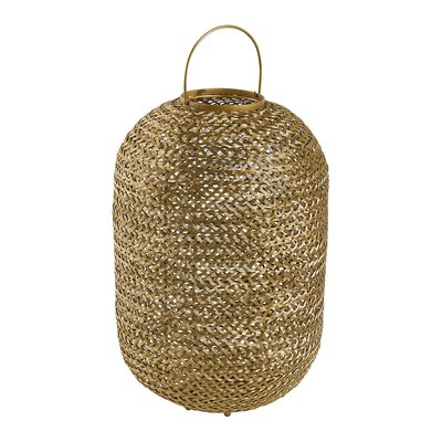 Lanterne métal tissé BLANC D’IVOIRE
