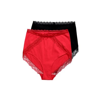 Lot de 2 culottes maxi, dentelle ULLA POPKEN
