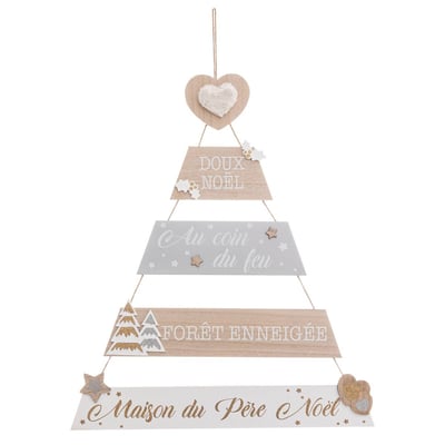 Pancarte sapin "Laponie" 70 cm FEERIC LIGHTS & CHRISTMAS