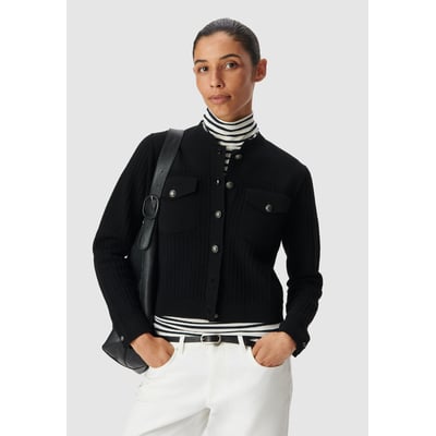 Cardigan tricot relief à poches plaquées IKKS