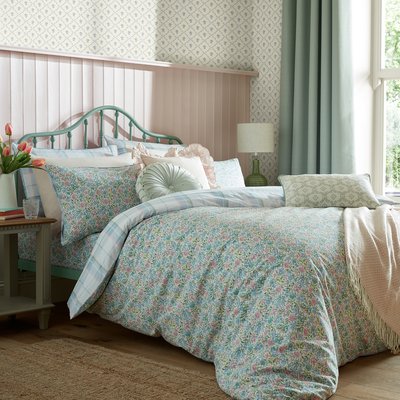 Parure de lit fleurie Sherston Powder Blue pour lit en 140 LAURA ASHLEY