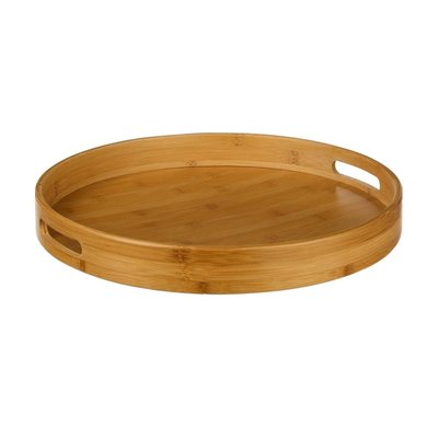 Plateau rond en bois 40 cm  Élégant pour vos moments de convivialité EDEN