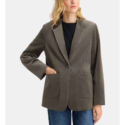 Veste droite fresk msk velours ras GALERIES LAFAYETTE