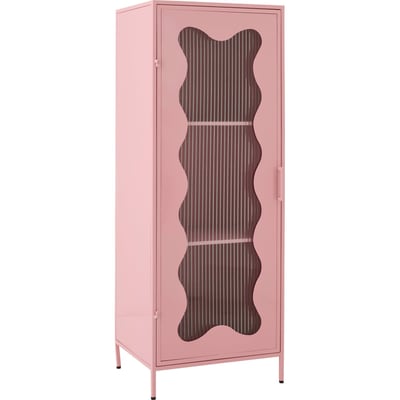 Armoire vitrine en métal à porte vague RECOLLECTION