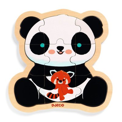 Puzzle en bois Panda DJECO