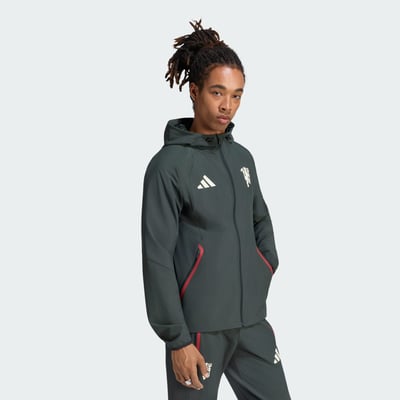 Coupe-Vent Zip Intégral Manchester United Tiro Travel adidas Performance