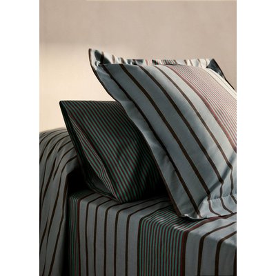 Deux taies d'oreiller en percale de coton rayures multiples 60x60 cm MANGO HOME