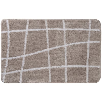 Tapis de bain antidérapant à carreaux ASYMETRIE GUY LEVASSEUR