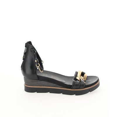 Sandalen met sleehak, in leer MJUS