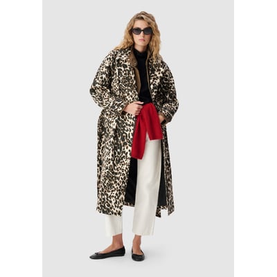 Trench en jean à motif léopard IKKS
