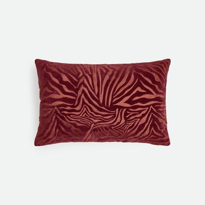 Housse de coussin rectangulaire, coton, brodée, GERI LA REDOUTE INTERIEURS