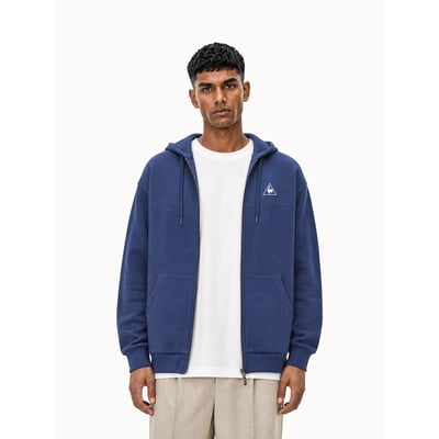 Veste zippée à capuche relax en molleton gratté Contemporain LE COQ SPORTIF