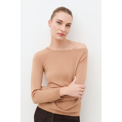 Pull droit col asymétrique MYLENE CAROLL