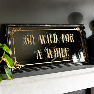 Go Wild Wall Art in Black/Gold ROCKETT ST GEORGE