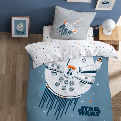Parure de lit imprimée 100% coton, FAUCON MILLENIUM STAR WARS