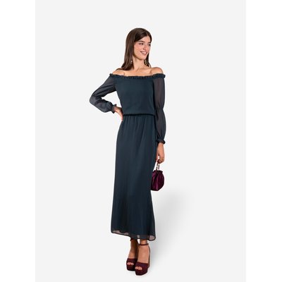 Robe midi à manches longues CAMILLE THE-ARE