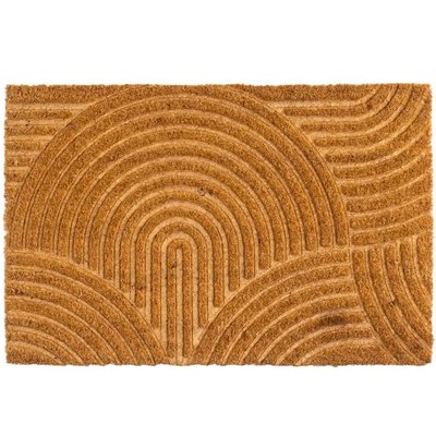 Paillasson coco marron 60x40x1.5cm WADIGA