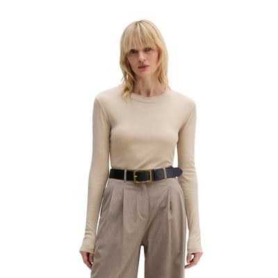 T-shirt long côtelé slim avec TENCEL™ Modal MARC O'POLO