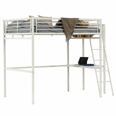 Lit mezzanine Lits superposes en métal sans matelas,LIONEL MEUBLES COSY