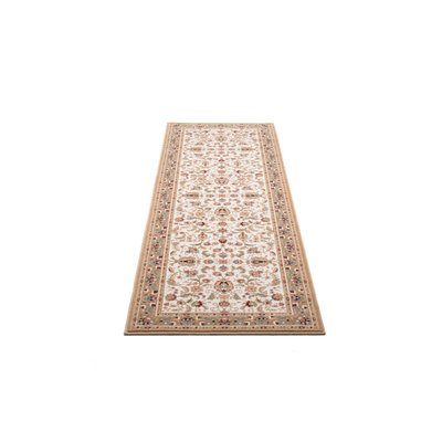 Tapis couloir floral Dolna, tissé, laine, d'orient THEKO