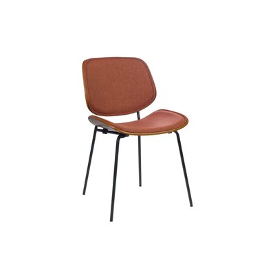 Chaises rétro en noyer et tissu (lot de 2) - ELLEA HELLIN, DEPUIS 1862