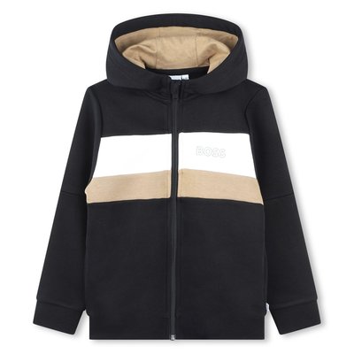 Cardigan à capuche en molleton BOSS KIDSWEAR