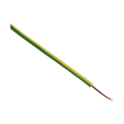 Câble Électrique Unifilaire H07vu 1,5 Mm Vert Et Jaune 10 M ZENITECH
