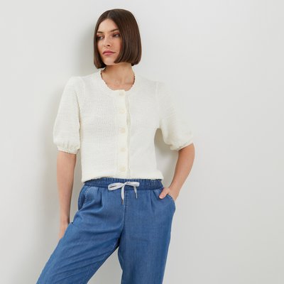 Gilet maille gauffrée GRAIN DE MALICE