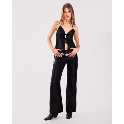 Pantalon droit en satin STARDUST THE-ARE