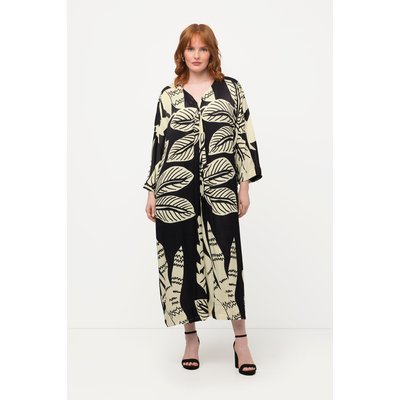 Robe midi drapée à col V ULLA POPKEN