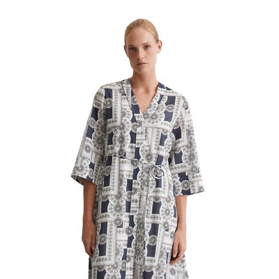 Maxi-robe évasée en voile de coton léger MARC O'POLO