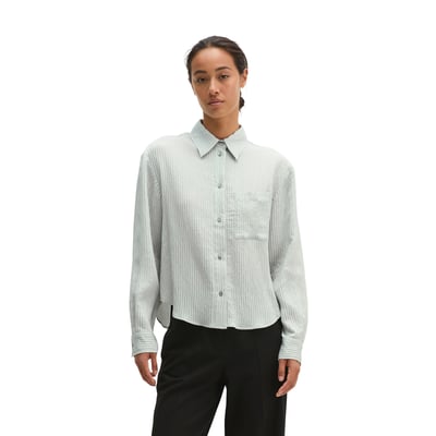 Chemisier à rayures oversize en mélange de TENCEL™ Modal MARC O'POLO