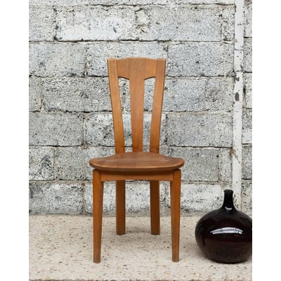 Chaise en bois Alma N°1824 - Bon état DEBONGOUT