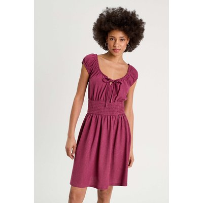 Robe évasée taille smockée CACHE CACHE