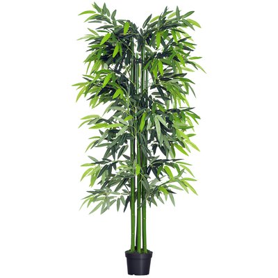 Bambou artificiel Plastique Vert OUTSUNNY