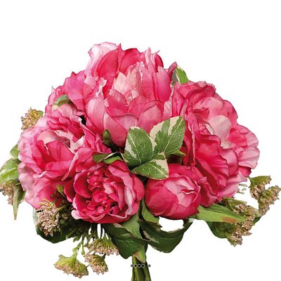 Bouquet de Pivoines et Carottes sauvages arti ARTIFICIELLES