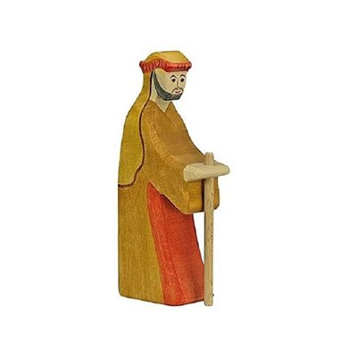 Figurine Crèche de Noël - Berger avec bâton 2 HOLZTIGER