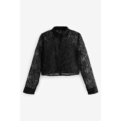 Chemise en dentelle manches longues NEXT