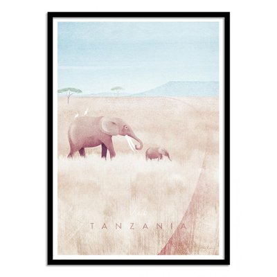 Affiche d’art 30 x 40 cm - Visit Tanzania - Henry Rivers WALL EDITIONS