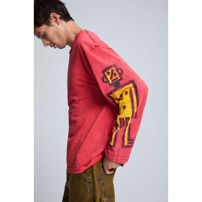 T-shirt à manches longues en coton DESIGUAL