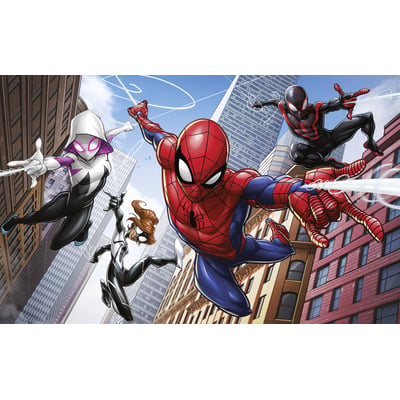Papier peint Komar - Marvel Spider-Man Swinging Crew - 400 x 250 cm HEXOA